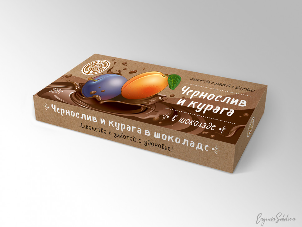  Чернослив и курага в шоколаде, 220г в Партизанске