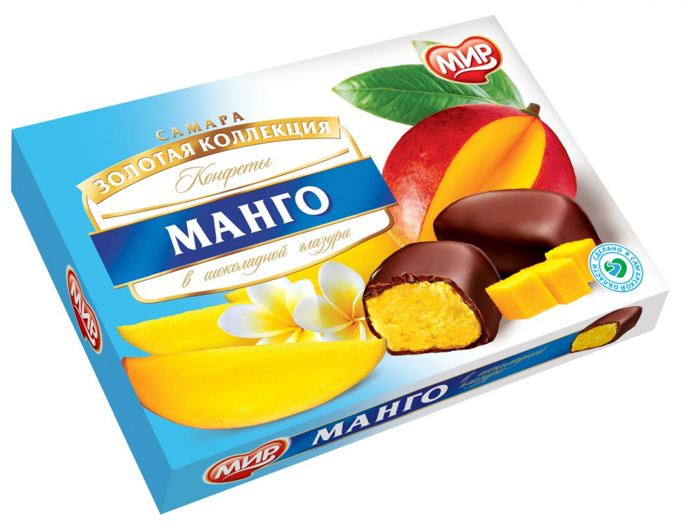  КФ МИР Манго-Кокос в шоколадной глазури 160г  в Партизанске